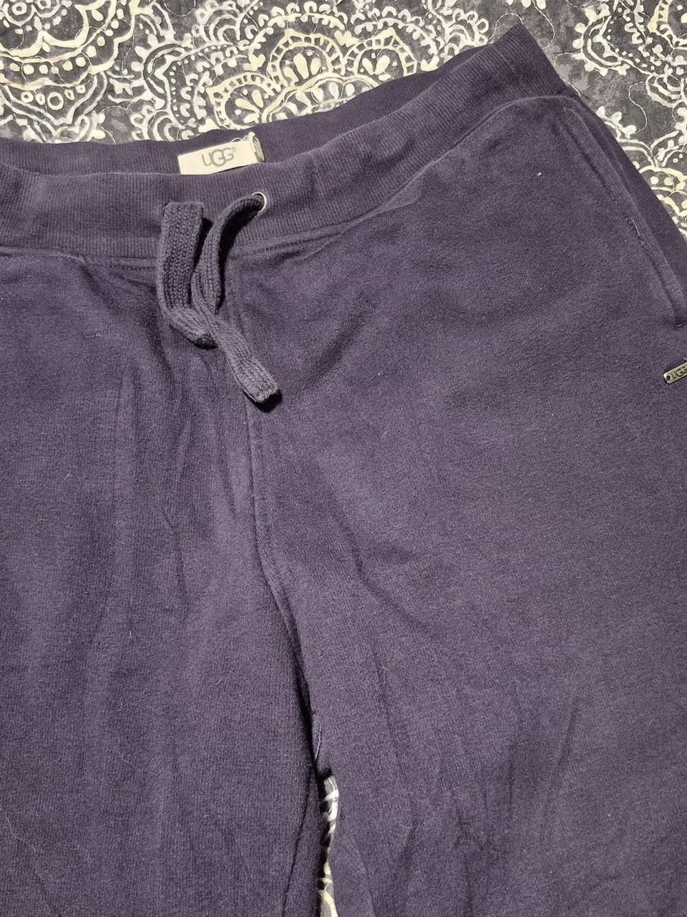 UGG Deep Navy Sweatpants with Logo Tag